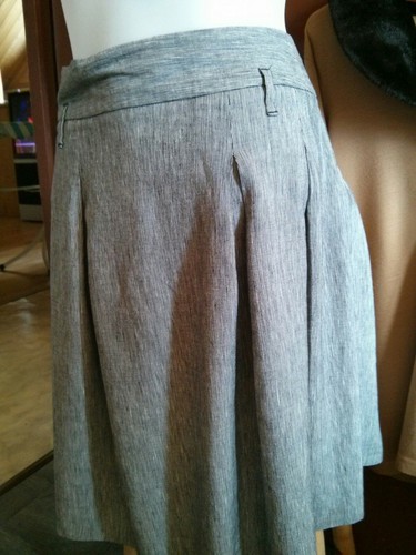 Jupe grise lin taille - taille, 40/42