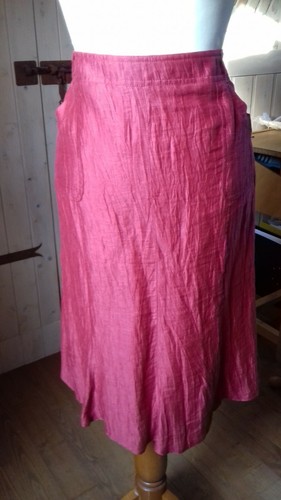 Jupe godets rouge - marque, lebek